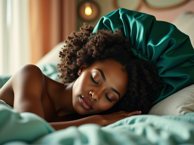 Pourquoi dormir avec un bonnet en soie va transformer vos cheveux bouclés ?